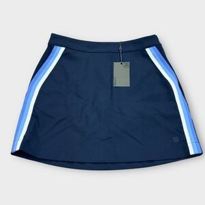 NEW G/Fore Tux Skort Twilight Navy Blue Stripe Stretch Athletic Sz 6